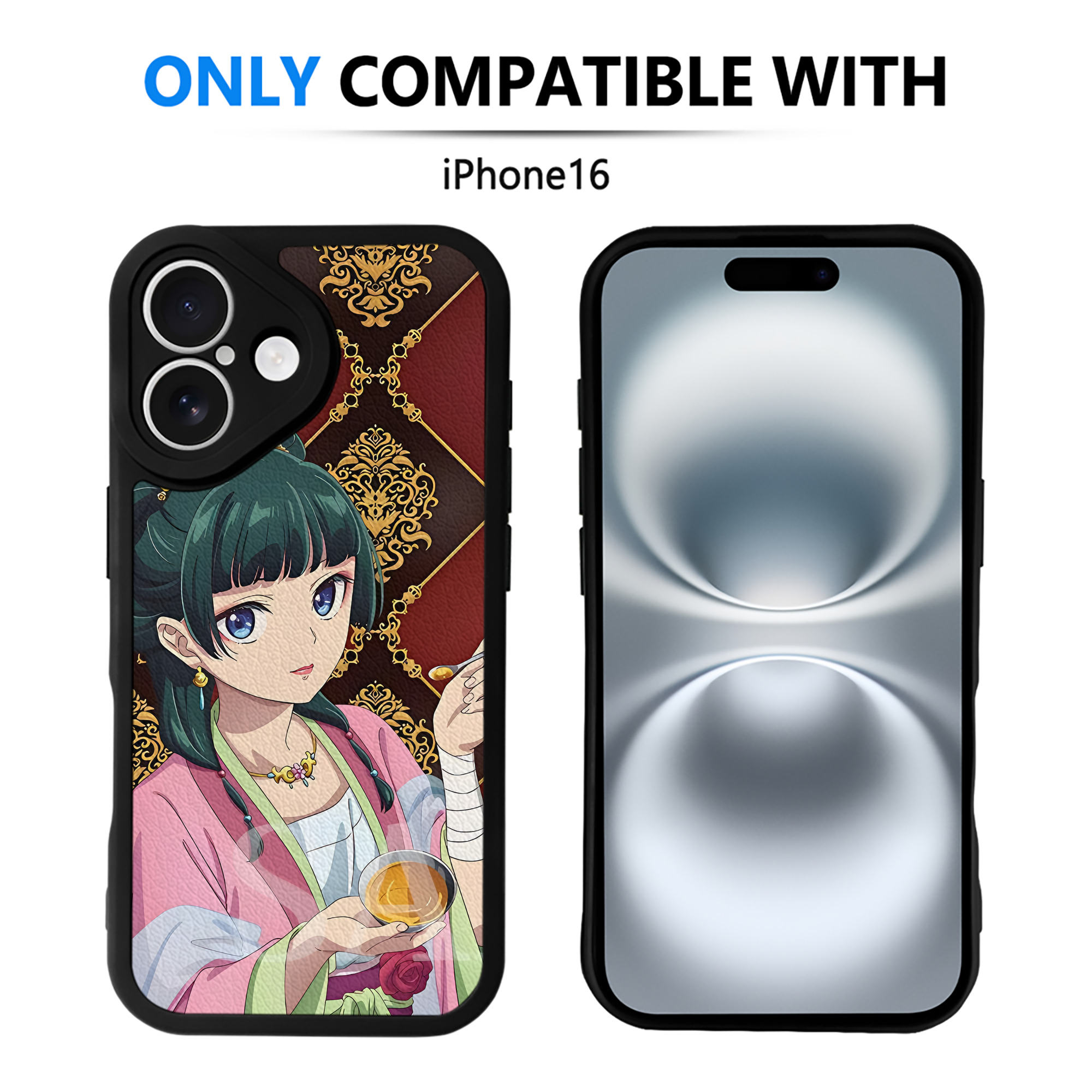 薬屋のひとりごと The Apothecary Diaries 【iPhone 16シリーズ対応】シリコンスマホケース（レザー調） 材質：シリコン